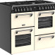 Vier aparte ovencompartimenten van Stoves Richmond 100 DF gasfornuis crème