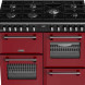 Stoves Richmond 100 DF DX gas fornuis - Garnet Red - 100 cm. breed