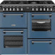 Stoves Richmond 100 DF DX gas fornuis - twilight blue - 100 cm. breed