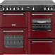 Stoves Richmond 100 Ei DX RTY inductie fornuis - garnet red - 100 cm. breed