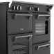 Design fornuis antraciet met touchbediening en telescopische ovengeleiders - Stoves Richmond 100 EI
