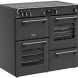 Vrijstaand inductie fornuis Stoves Richmond 100 EI TCH ANT in antraciet - 100 cm breed