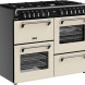 Vrijstaand Stoves fornuis Richmond 110 DF creme met retro uitstraling en multifunctionele ovens