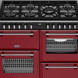 Stoves Richmond 110 DF DX gas fornuis - garnet red - 110 cm. breed