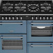 Stoves Richmond 110 DF DX gas fornuis - twilight blue - 110 cm. breed