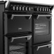 Stoves Richmond 110 DF zwart – retro fornuis met energieklasse A en digitale timer