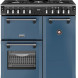 Stoves Richmond 90 DF DX twilight blue fornuis met 5-pits gaskookplaat en drie ovens