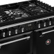 Detail van 5-pits gaskookgedeelte - Stoves Richmond 90 DF DX gasfornuis