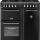 Vrijstaand gasfornuis 90 cm breed - Stoves Richmond 90 DF DX zwart met multifunctionele oven