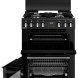 Stoves Richmond DX 60 DF dubbele oven open met Air Fry rooster en ovenroosters