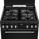 Zwarte gaspitten Stoves DX 60 DF met duurzame gietijzeren dragers