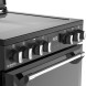 Close-up Stoves Richmond DX 60 Ei RTY – LED Maxi-Clock bediening en bedieningsknoppen inductiezones