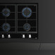 Teka GZC64300XBN inbouw gas-op-glas kookplaat