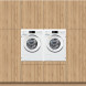 Wasmachinekast FULL HOUSE wasmachine / droger kast - Natural Ash