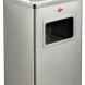 Wesco Staande Asbak 19 Met Dak, Rvs Mat 8012187 afvalbak -