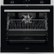 AEG CIB6490APM inductiefornuis vooraanzicht met geopende ovendeur, rooster en bakplaat zichtbaar