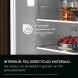 AEG TK7FS181CS koelkast interieur detail met verlichte planken, bessen en drank zichtbaar in geopende deur