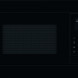 AEG TS5CM25TB inbouw combi-magnetron zwart, volledig vooraanzicht met AEG-logo, glazen deur en touchbediening rechts