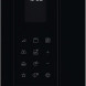 AEG TS5CM25TB inbouw combi-magnetron, vooraanzicht op witte achtergrond met AEG-logo linksboven en verlicht display 12:30