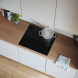 ATAG HI66471D inductiekookplaat ingebouwd in keukenwerkblad met pan water