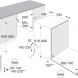 ATAG VA2214MP vaatwasser inbouwschema met afmetingen en installatieruimte voor keukenintegratie