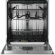 ATAG VAB6704FW vaatwasser interieur met twee sproeiarmen en drie manden, deur geopend