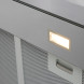 ATAG WS60211ICR schouwkap zijdetail met geïntegreerde LED-verlichting en filteraanzicht