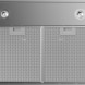 ATAG WS60211JM afzuigkap onderaanzicht met mesh-filters en twee LED-spots