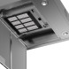 ATAG WS60211JM afzuigkap interieur opengeklapt met twee aluminium lamellen-filters getoond