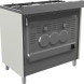 Foto van de achterzijde van de Belling SC900DFT fornuis old white