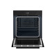 Bertazzoni 60cm multifunctionele oven met geopende deur, zicht op roosterkorf en verwarmingselement in interieur