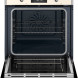 Bertazzoni FHER6117CTAX3 combi-stoomoven geopende deur met zicht op interieur, roosters en stoomverzamelaar