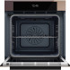 Bertazzoni FMOD6117CTM3 combi-stoomoven geopende deur met zicht op oveninterieur, roosters en ventilator