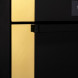 Bertazzoni FMOD6117PTG3 compacte oven zijkant geopende deur met geel accent en handgreep