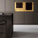 Bertazzoni FMOD6117PTG3 compacte oven in moderne keuken ingebouwd met andere apparatuur