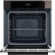 Bertazzoni FMOD6117PTS3 inbouwoven geopende deur met rooster, ventilator en interieur zichtbaar