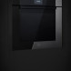 Bertazzoni FMOD6117PTS3 inbouwoven in gesloten positie in donkere keukenkasten ingebouwd