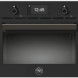 Bertazzoni FPRO4077MTN3 oven met magnetron, vooraanzicht zwart met digitaal display en bedieningsknoppen