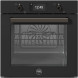 Bertazzoni FPRO6117PTN3 zwarte oven vooraanzicht met gesloten deur, display en bedieningsknoppen