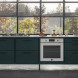 Bertazzoni FPRO6117PTX3 met vlees en onderstel in werkende oven zicht