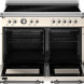 Bertazzoni HER105I2EAVT2 fornuis met geopende ovendeurs en zichtbare roosters