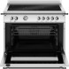 Bertazzoni HER95I1EXT2 fornuis met geopende ovenklep en zichtbare roosterrek en thermometer