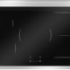 Bertazzoni HER95I2EXC2 fornuis elektrisch kookveld bovenaanzicht met inductie-zones