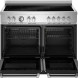 Bertazzoni MAS105I2ENET2 fornuis met geopende ovendeuren en zichtbare roosters