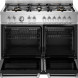 Bertazzoni MAS106L2ENET2 fornuis met geopende ovendeurentonend interieur met roosterhelften