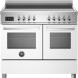 Bertazzoni PRO105I2EBIT2 fornuis vooraanzicht met inductiekookplaat, bedieningspaneel en twee ovens met ramen