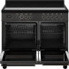 Bertazzoni PRO105I2ECAT2 fornuis met geopende ovendeurs en uitschuifbare laden
