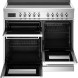 Bertazzoni PRO105I3EXT2 fornuis met geopende deuren en uitgeschoven laden
