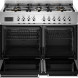 Bertazzoni PRO106L2ENET2 fornuis met geopende ovendeur en grill