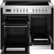 Bertazzoni PRO115I3ENET2 fornuis met beide ovens en laden geopend